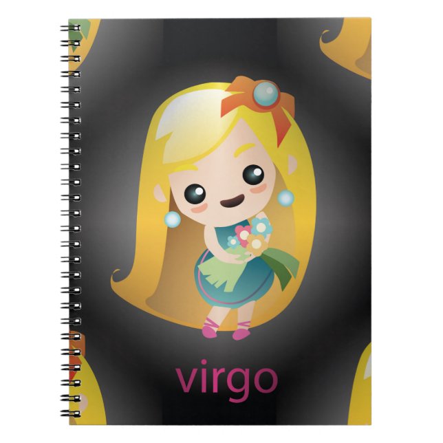 Cuaderno kawaii virgo (Frente)