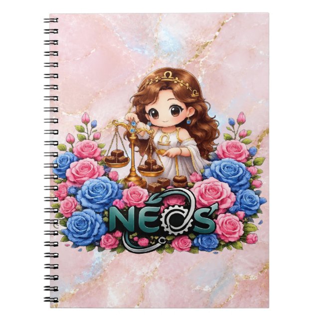 Cuaderno Kawaii Zodiaco Neos Libra (Frente)