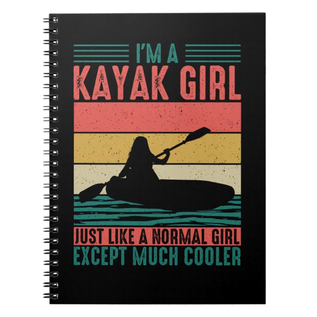 Cuaderno Kayak Chica pero más frío (Frente)