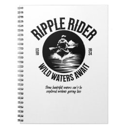 Cuaderno Kayaking Black and White