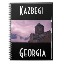 Cuaderno Kazbegi Stepantsminda Georgia Caucuses Montañas