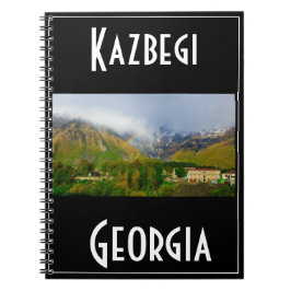 Cuaderno Kazbegi Stepantsminda Georgia Caucuses Montañas