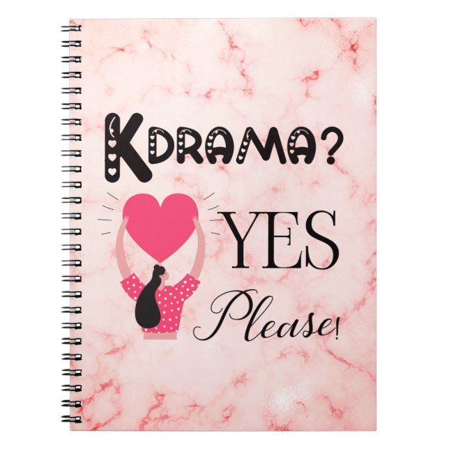 Cuaderno ¿Kdrama? ¡Sí, Por Favor! -Cuaderno de espiral (Frente)
