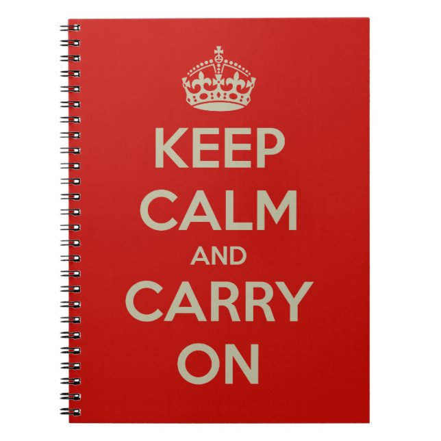 Cuaderno keep-calm-and-carry-on-10613 (Frente)