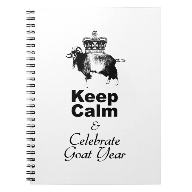 Cuaderno Keep Calm and Celebrate Goat Year 2027 NB1 (Frente)