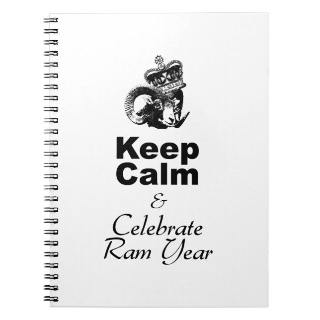 Cuaderno Keep Calm and Celebrate Ram Year 2027 NB1 (Frente)