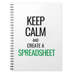 Cuaderno Keep Calm and Create a Spreadsheet - Excel