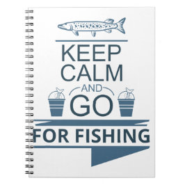 Cuaderno Keep calm and go for fishing