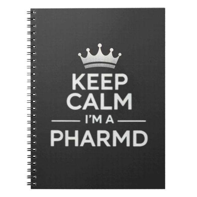 Cuaderno Keep Calm I’m a PharmD Funny Pharmacy (Frente)