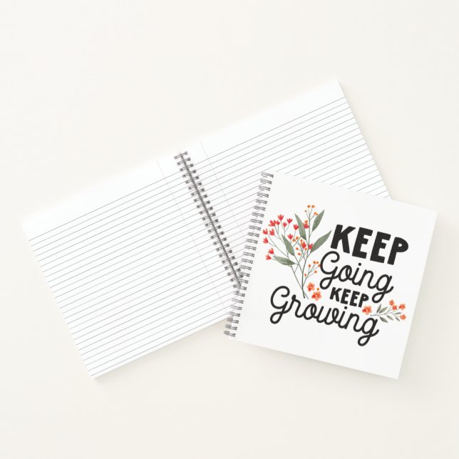 Cuaderno Keep Going Keep Growing Positive Quote (Interior)