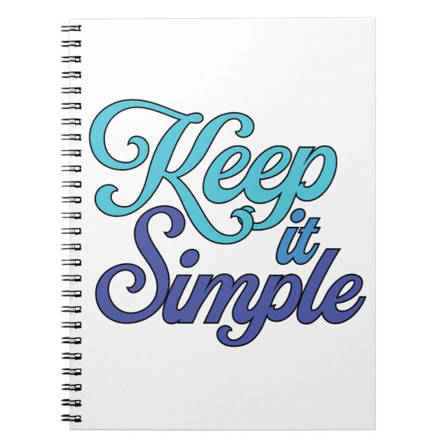 Cuaderno Keep It Simple Notebook (Blue) (Frente)