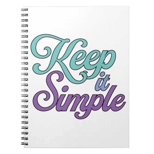 Cuaderno Keep It Simple Notebook (Purple) (Frente)