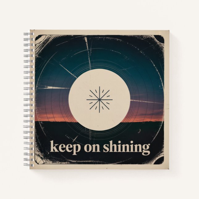 Cuaderno Keep On Shining (Anverso)