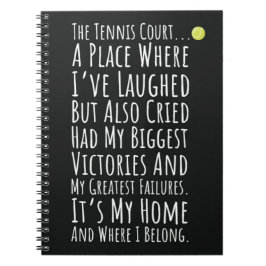 Cuaderno Keepsake Tennis Gifts Para Los Niños Deportivos De