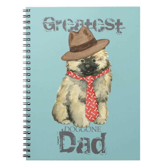 Cuaderno Keeshond Dad (Frente)