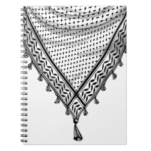 Cuaderno Keffiyeh palestino Scarf tejido tradicional