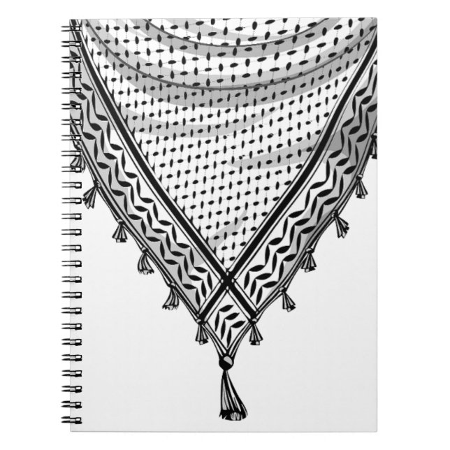 Cuaderno Keffiyeh palestino Scarf tejido tradicional (Frente)