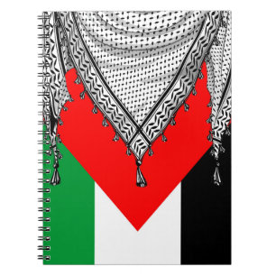 Cuaderno Keffiyeh palestino Scarf tejido tradicional