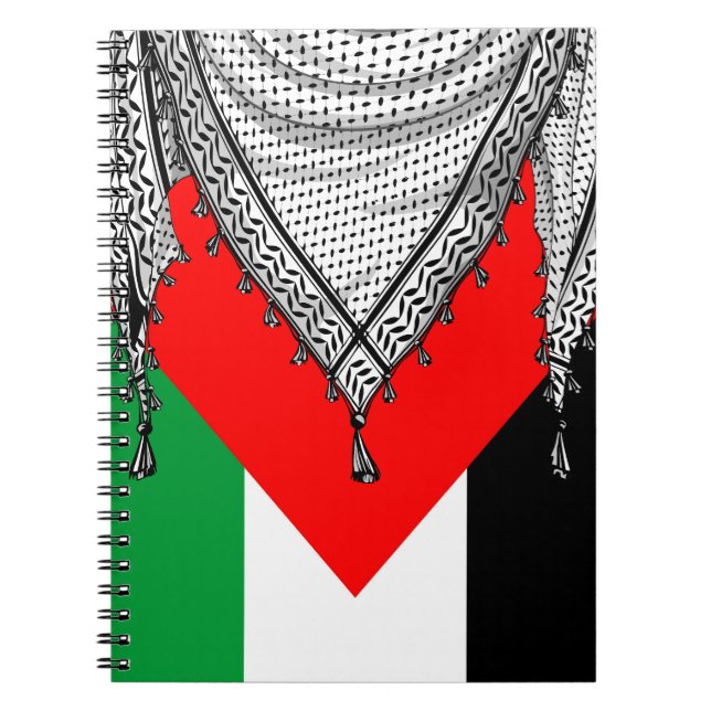 Cuaderno Keffiyeh palestino Scarf tejido tradicional (Frente)