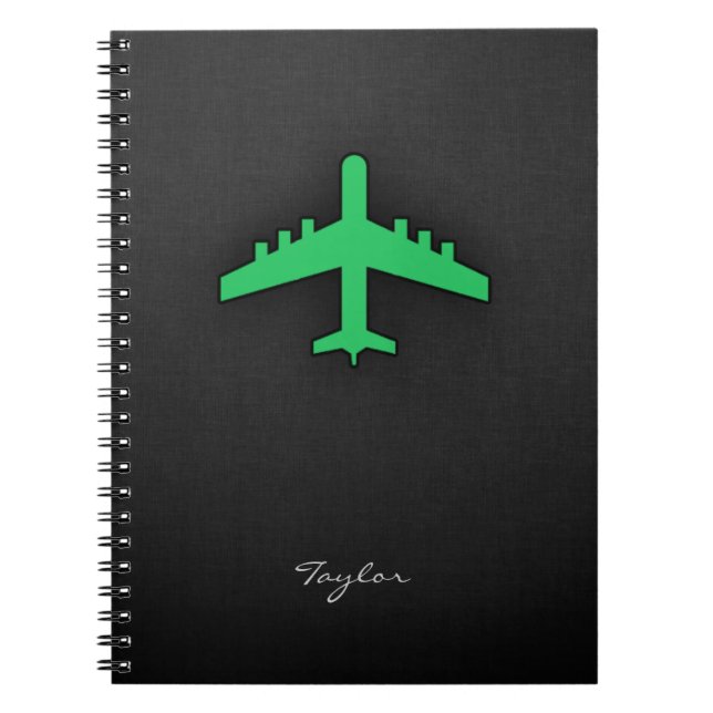 Cuaderno Kelly Green Airplane (Frente)