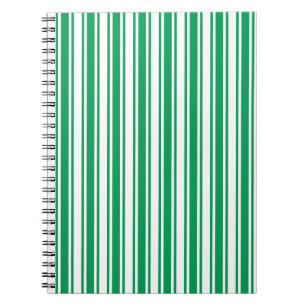 Cuaderno Kelly rayas de caramelo verde y blanco