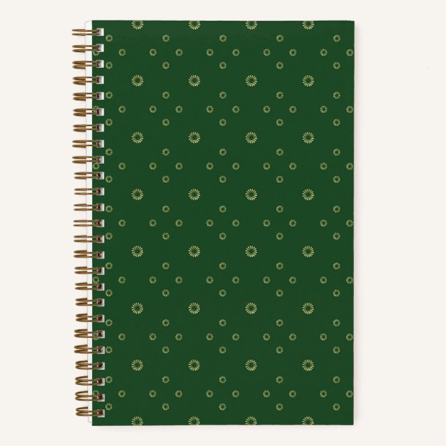 Cuaderno Kelly Verde | Zinnia Dorada Sol (Anverso)