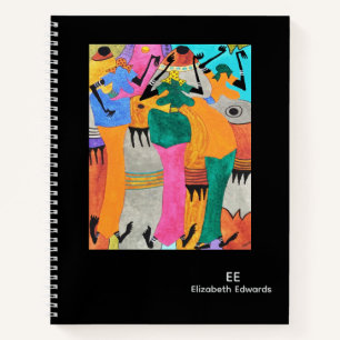 Cuaderno Kenia: Baile de Alegría del Arte Africano