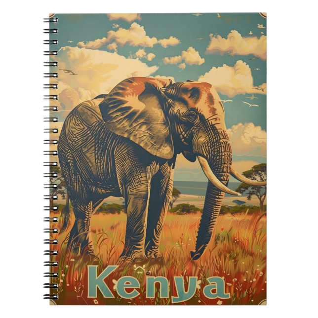 Cuaderno Kenia Elephant Vintage (Frente)