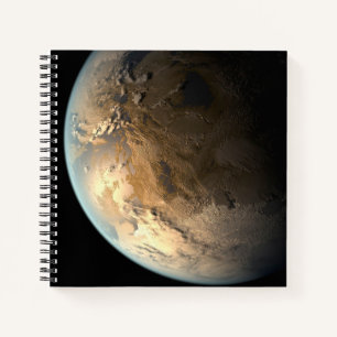 Cuaderno Kepler-186f Orbitando Una Estrella Distante.