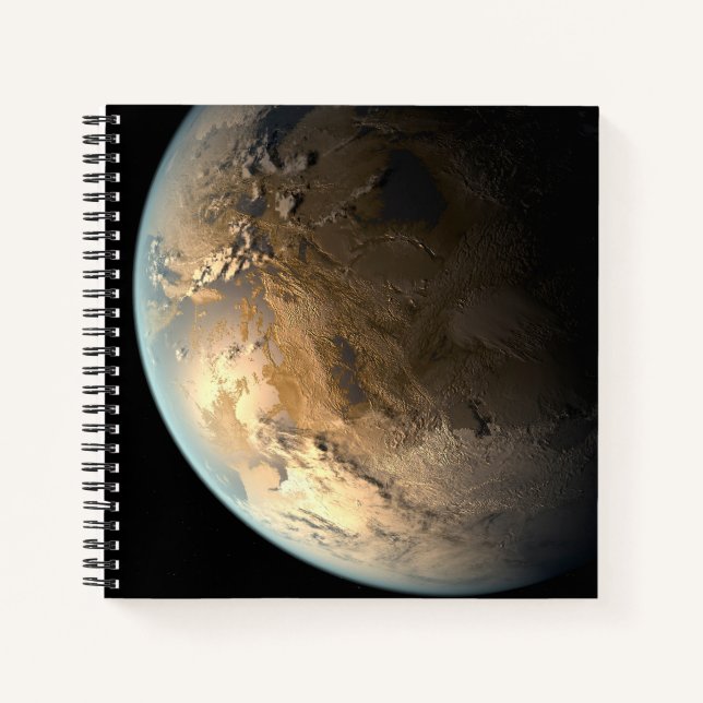 Cuaderno Kepler-186f Orbitando Una Estrella Distante. (Anverso)