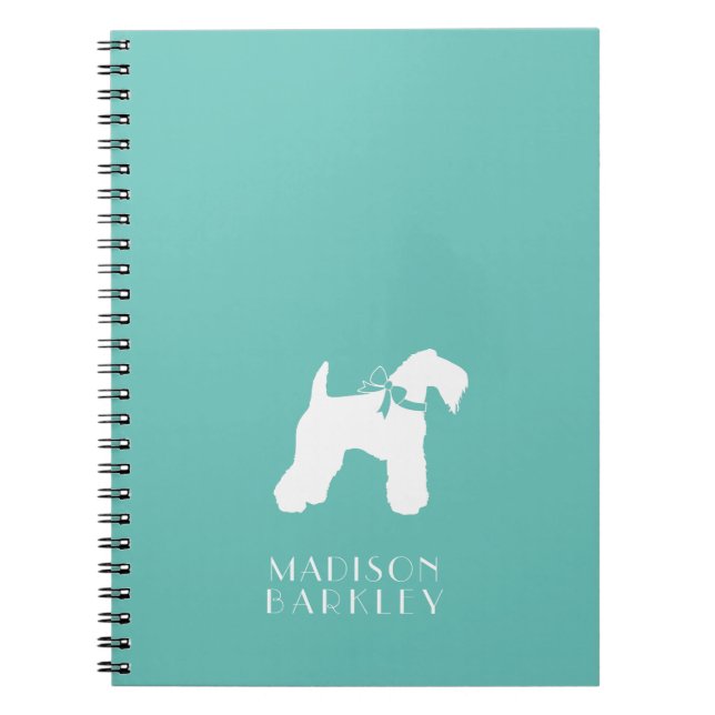 Cuaderno Kerry Blue Terrier Dog Puppy (Frente)