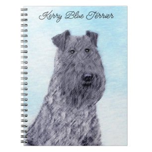 Cuaderno Kerry Blue Terrier Pintura Cute Original Perro Art