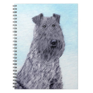 Cuaderno Kerry Blue Terrier Pintura Cute Original Perro Art