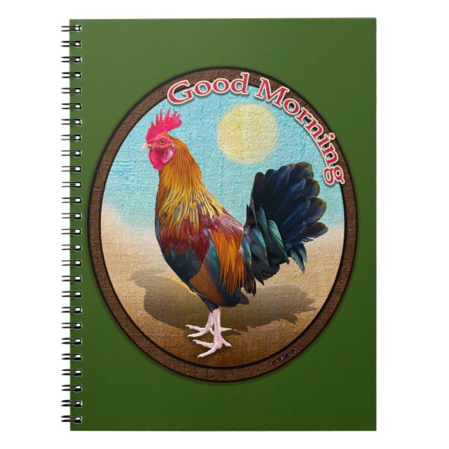 Cuaderno Key West - Oval de cosecha de gitanos Buenos días (Frente)