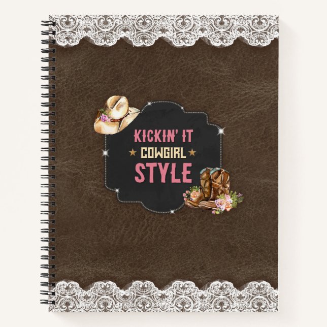 Cuaderno Kickin' it Cowgirl Style (Anverso)