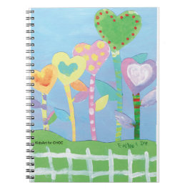 Cuaderno KidsArt para CHOC - Corazones con valla para bolet