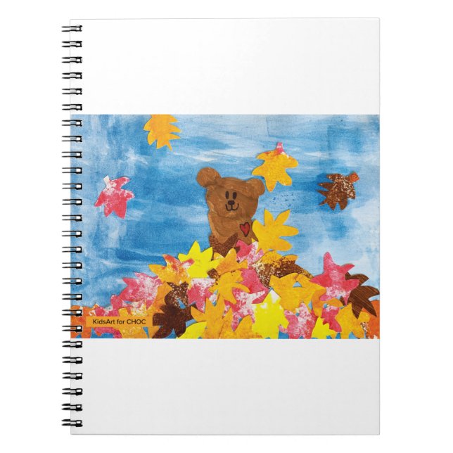 Cuaderno KidsArt para CHOC - Oso de hojas de otoño (Frente)