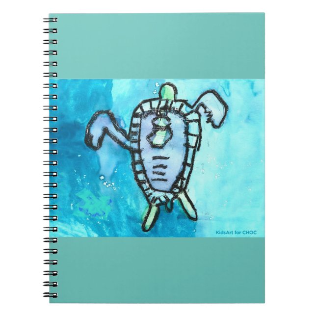 Cuaderno KidsArt para CHOC - Tortuga marina (Frente)