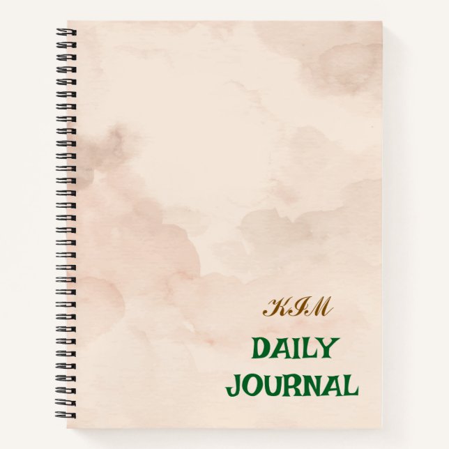 CUADERNO KIM DAILY JOURNAL (Anverso)