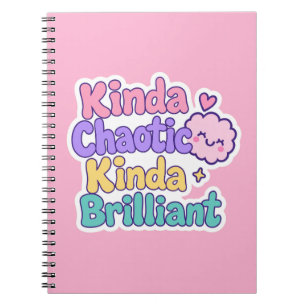 Cuaderno Kinda Caótico Kinda Brillante ADHD Neurodiversidad