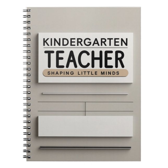 Cuaderno Kindergarten Teacher (Frente)