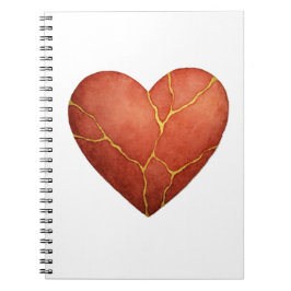 Cuaderno Kintsugi heart invitation