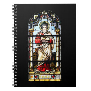 Cuaderno Kirchenfenster Plaffeien Schweiz / Suisse Nootbook