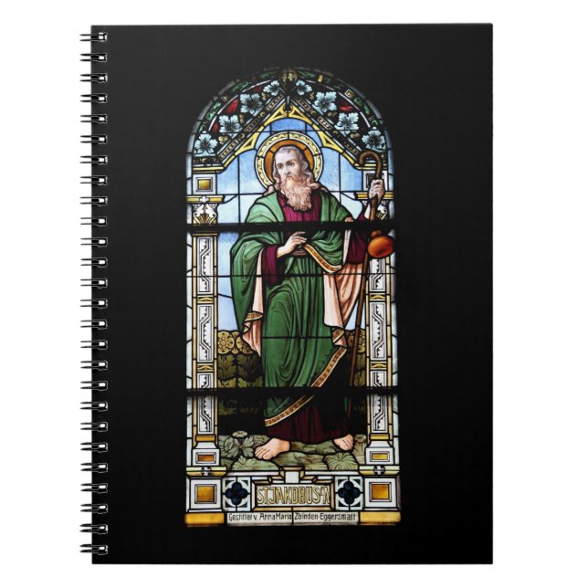 Cuaderno Kirchenfenster Plaffeien Schweiz / Suisse Nootbook (Frente)