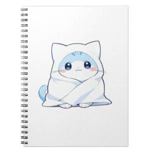 Cuaderno Kit de manta acogedora gatito kawaii Diseño de gat