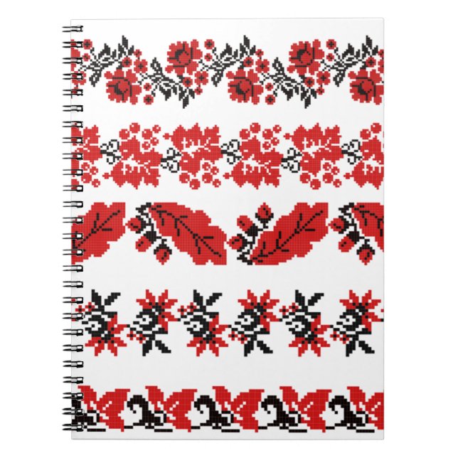 Cuaderno kit de patrón de esquema de ukraine de vectores (Frente)