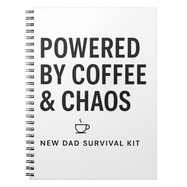 Cuaderno Kit de supervivencia para nuevos padres impulsado  (Frente)