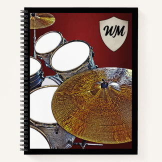 Cuaderno Kit de tambor Personalizado de tambor monograma Ro