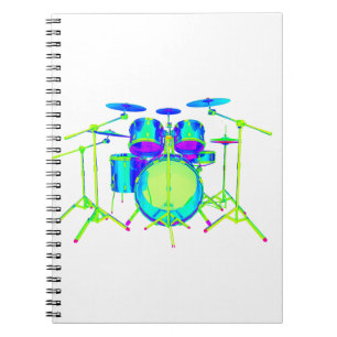 Cuaderno Kit de tambores colorido