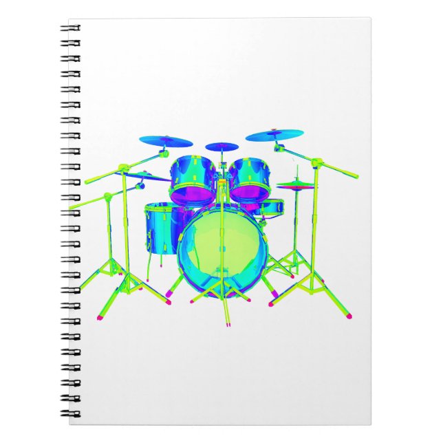 Cuaderno Kit de tambores colorido (Frente)